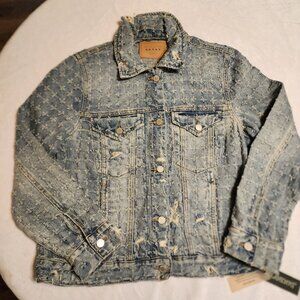 BLANKNYC DISTRESSED DENIM JACKET